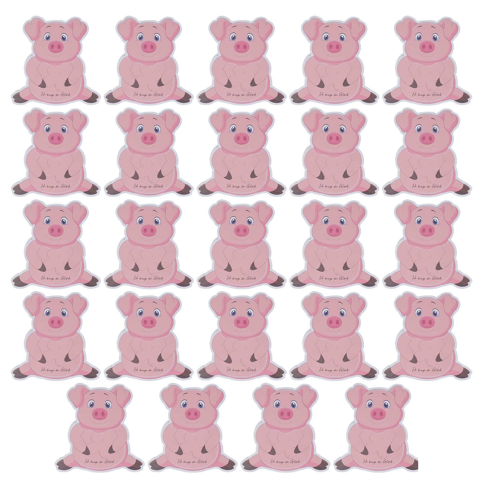 Kalttoy Of 24 Colorful Animal Cards Party Invitation Cards with Clovers Greeting for Birthday Wedding Holiday Greeting