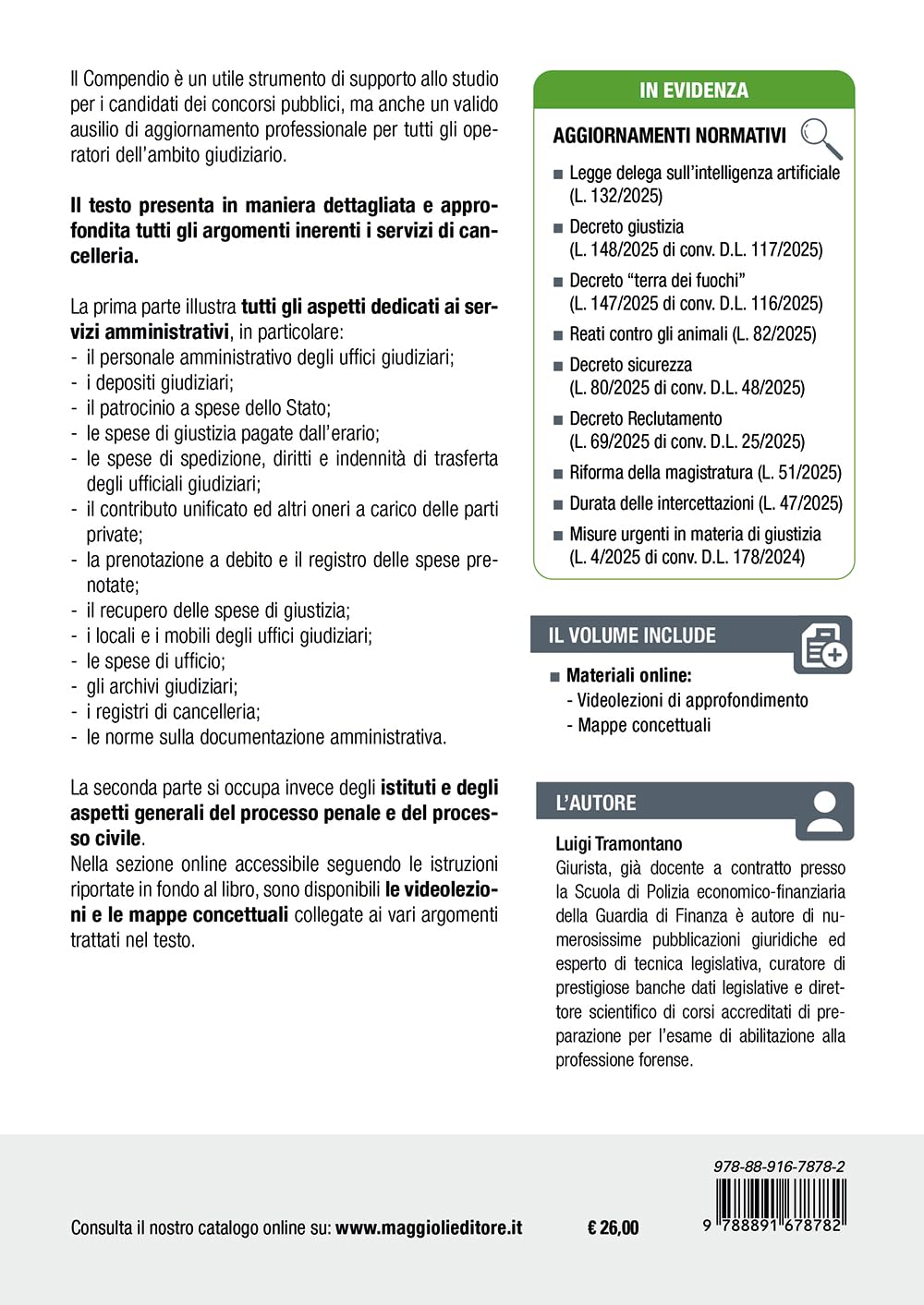Compendio Servizi di Cancelleria con Mappe concettuali e Videolezioni