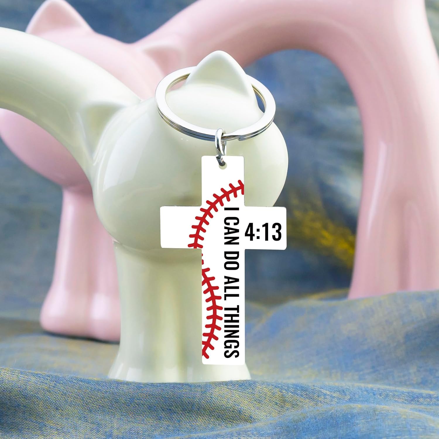 Baseball Bible Verse Cross Keychain for Boy Men Baseball Gifts for Boys 8-12 Christian Religious Jewelry Christmas Birthday Gifts for Teenage Boys Stuff - Image 4