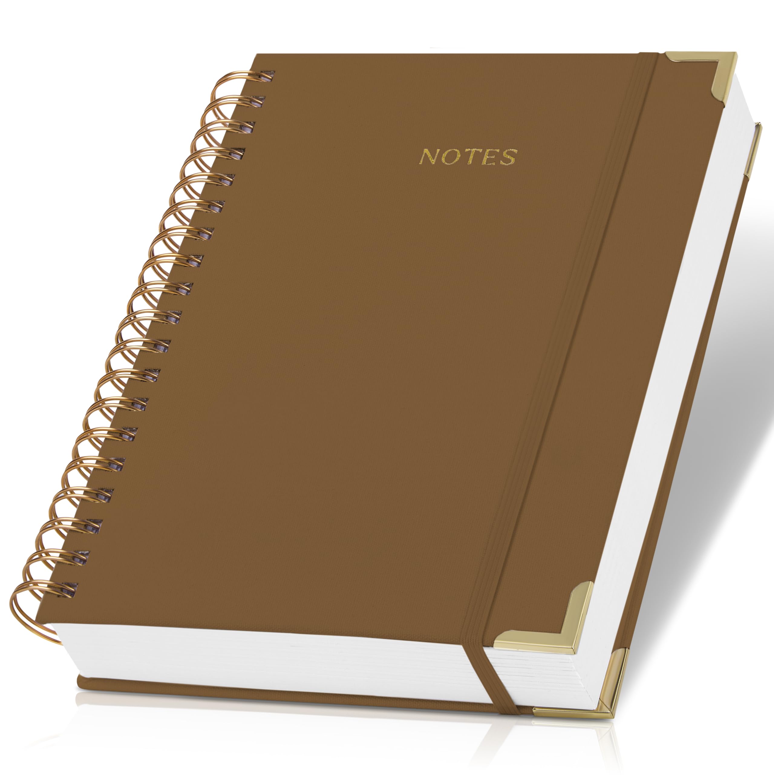 Aesthetic Thick Spiral Notebook Journal For Women in B5 Format - Modern Linen Hardcover College Ruled Note Book With 300 Lined Pages - Perfect For Writing And Staying Organized at Work or School