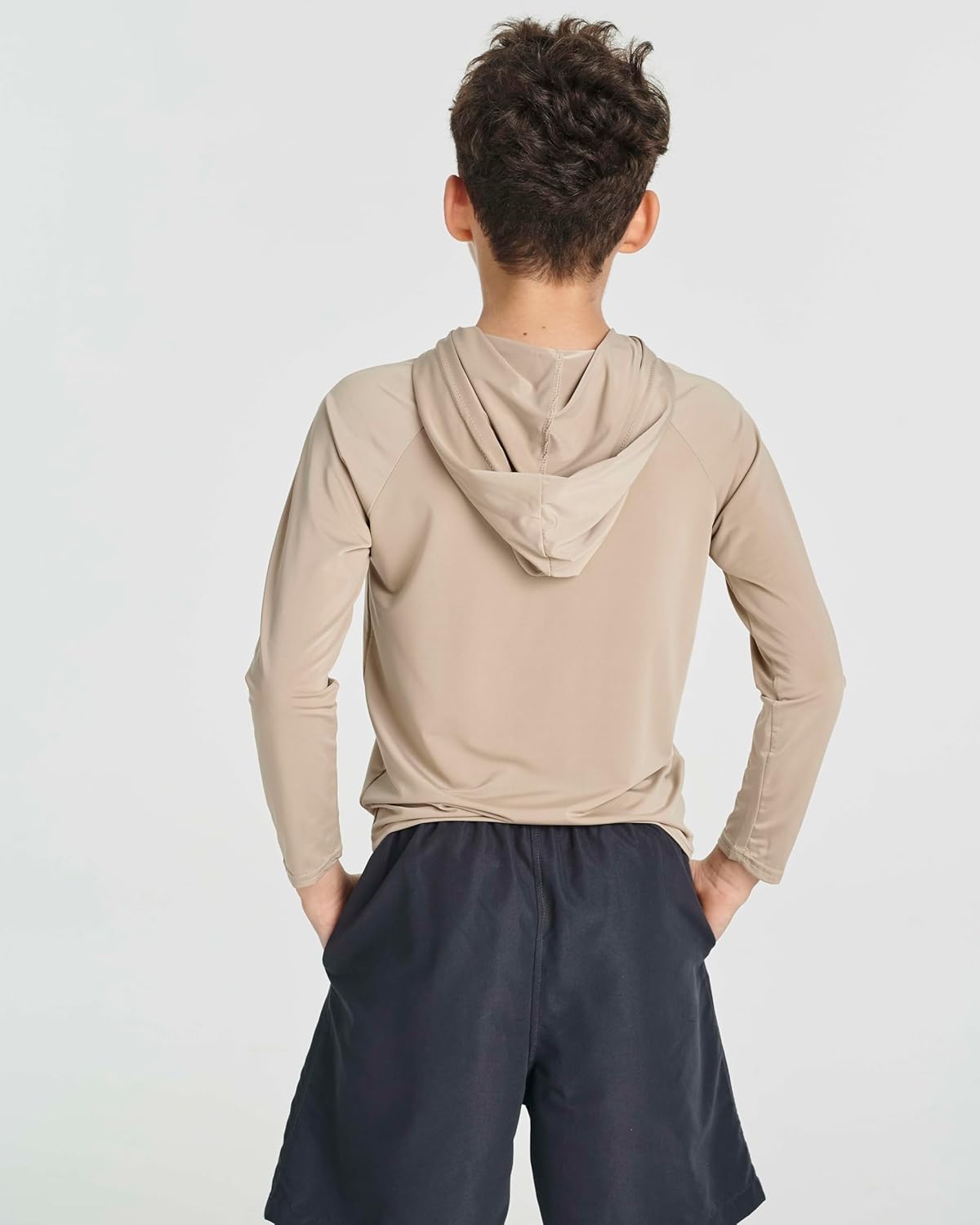 Real Essentials 3 Pack: Boys' Rashguard Long Sleeve Hoodie UV Sun Protection Fishing Swim Shirt for Youth Kids Teens - Image 5