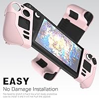 Vista 2 de Silicone Protective Shell Cover Skin Compatible With Steam Deck, Non-Slip Texture Handle Case for Steam Deck, Anti-Collision Cover with 4 Thumb