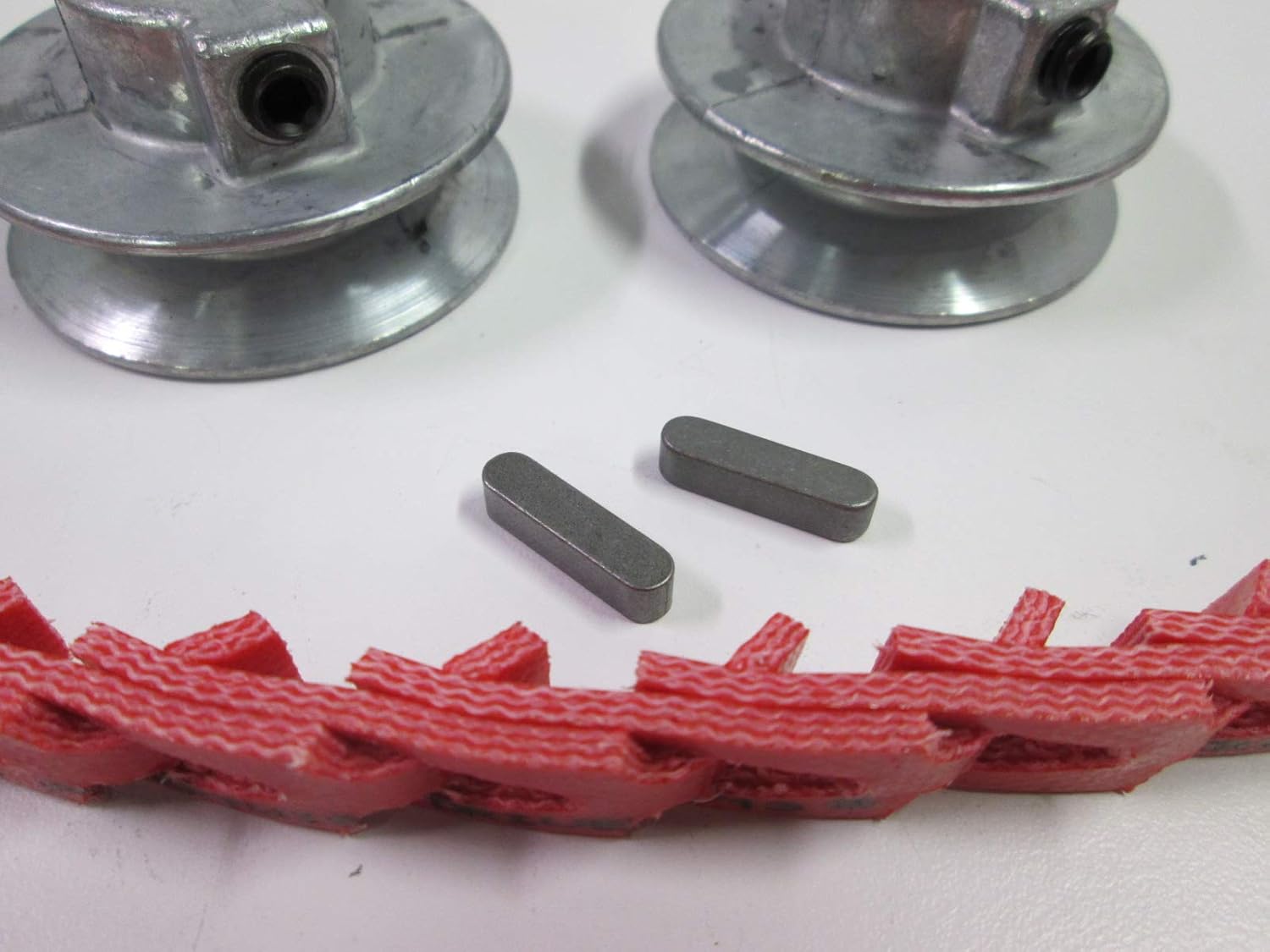 Fenner Power Twist Link Belt Upgrade Kit with Pulleys & Keys for Sears Craftsman 315.xxxxxx series Contractor Table Saws Made in USA