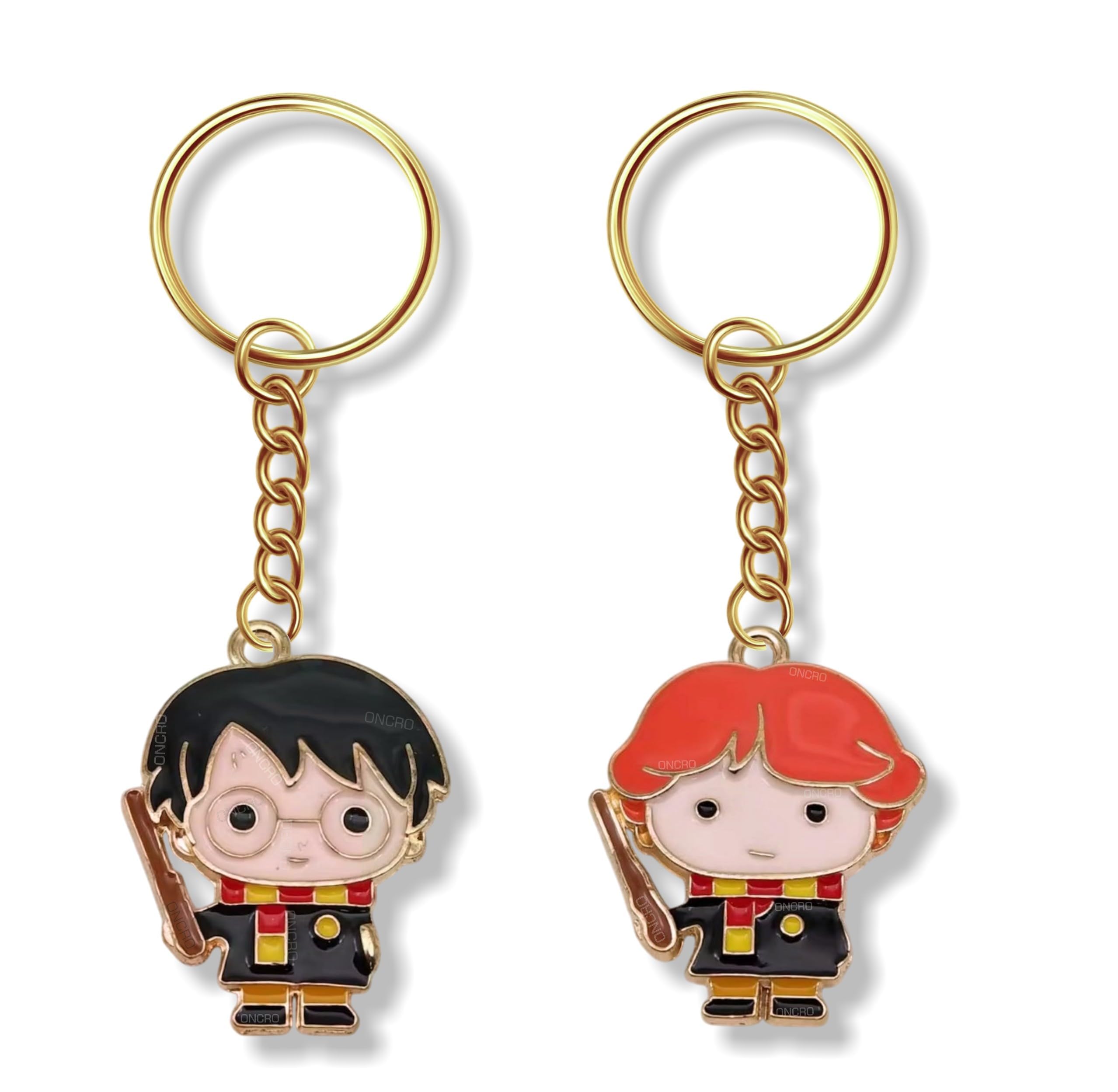 Harry Potter Ron Charm Key Ring Keychain Boys Bike Accessories Birthday Travel Gifts Purse Handbag Pendant Metal Alloy Hanging Stylish Cute Fun Novelty Toy Unique-image-35