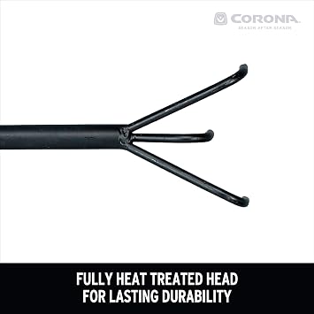 Corona Tools Extendable Handle 3-Tine Hoe for Raised Garden Beds Adjustable 1832 Telescoping Garden Hoe