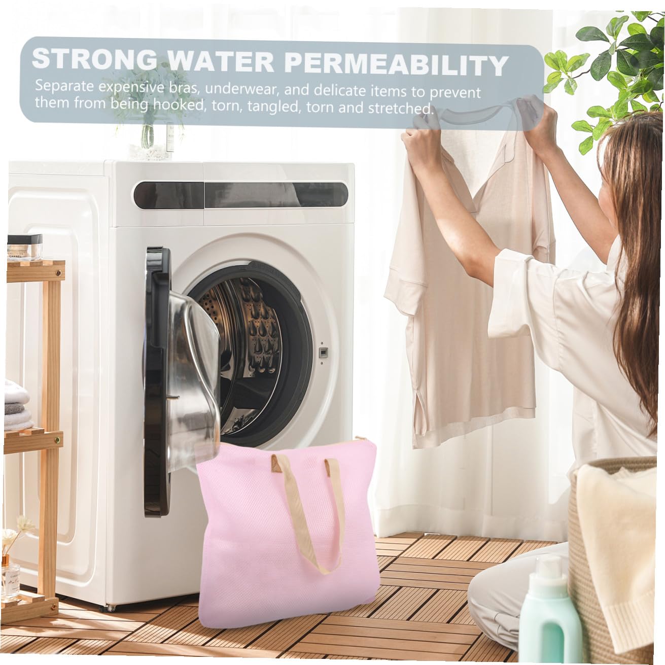 Mobestech 3piezas Bolsa De Lavandería Resistente Con Cremallera y Diseño Antienredos Para Organizar Ropa Sucia y Proteger Prendas Delicadas Lavado Máquina