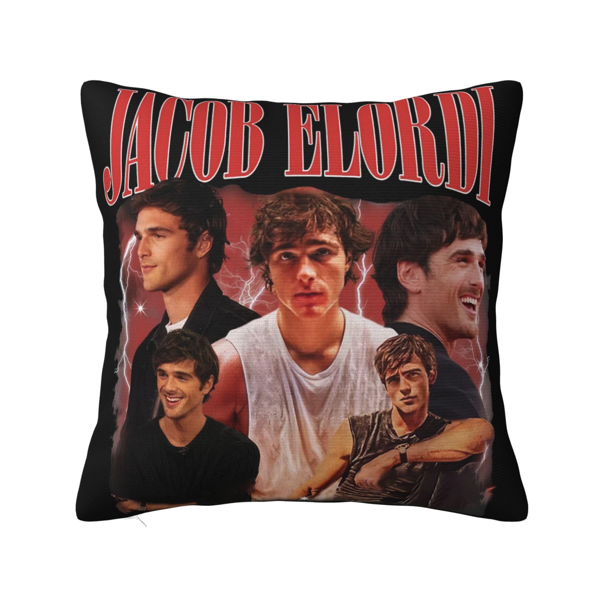 Ezkyztlw Women's As Pic Jacob Star Elordi Pillow Case Decorate Home Living Room Bedroom Office Room Gifts For Girls Kids Throw Pillow Covers 20"X20"