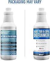 Vista 9 de Essential Values Hot Tub Foam Eliminator - 2 Pack Pool & Spa Defoamer (32oz/ Bottles) - Eliminate Foam Without Harsh Hot Tub Chemicals - Safe