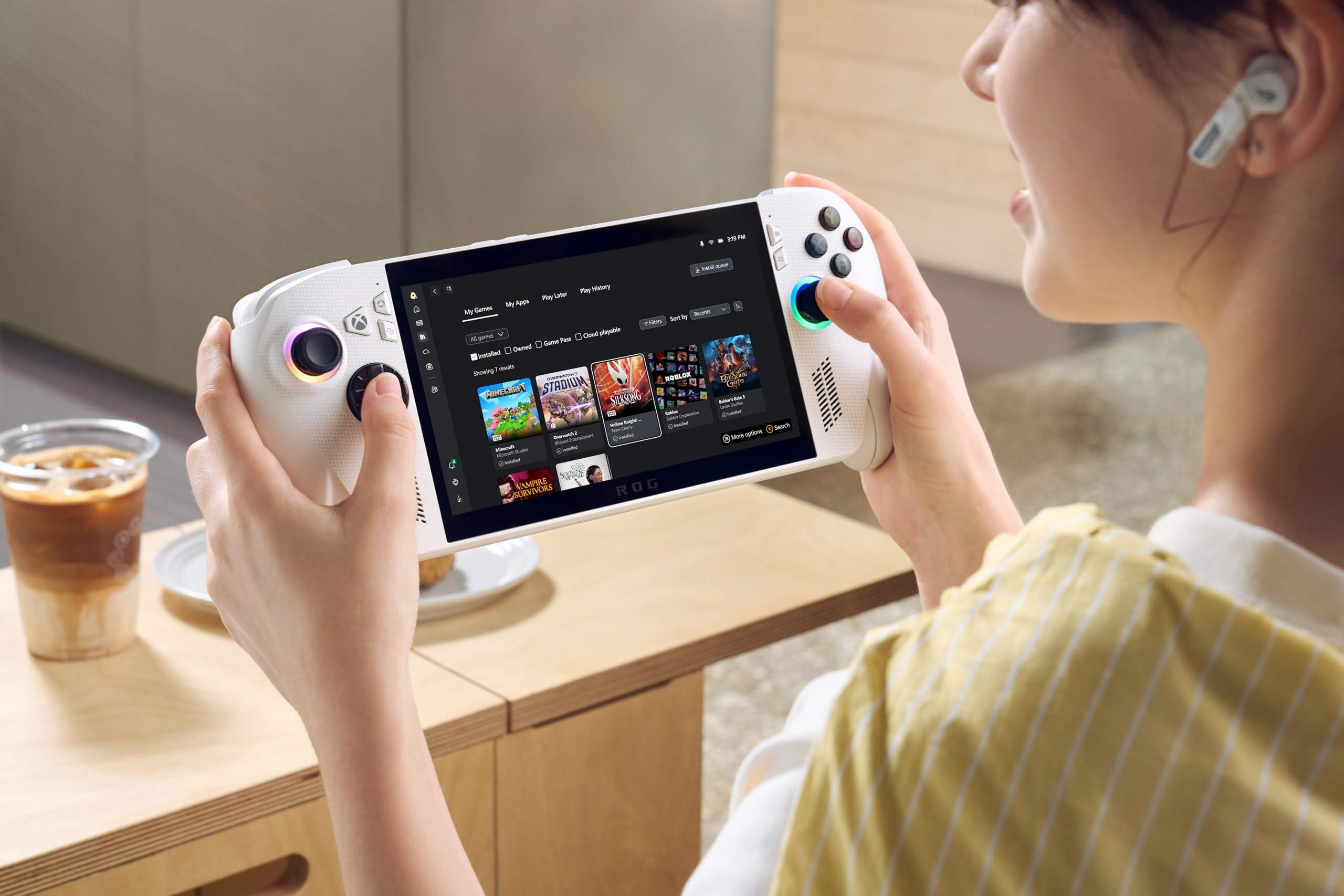 ASUS ROG Xbox Ally - Consola Portátil Gaming 7" Full HD 120Hz (AMD Ryzen Z2 A, 16GB RAM, 512GB SSD, Batería 60Wh, Windows 11, Consigue 3 meses gratis de Game Pass Premium) - Color Blanca