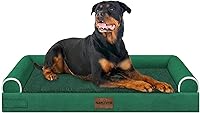 Vista 10 de Cama grande para perros ortopédica lavable: camas con almohada XL para perros grandes, sofá de espuma viscoelástica, impermeable, funda extraíble