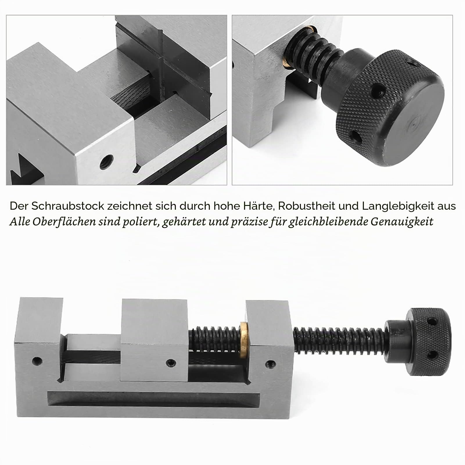 QGG50 Präzisions-Schraubstock für Maschinenschraubstock mit Verriegelungsklemme für CNC-Arbeitshalter, Reparaturclip