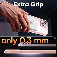 Vista 19 de TAURI Funda magnética 2 en 1 transparente para iPhone 14 Pro, compatible con Magsafe [no amarillenta] con protector de pantalla, protección de grado