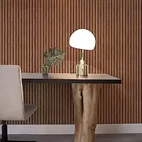 Papel De Parede Autocolante Adesivo Lavavel 3d (Madeira Ripado Louro Freijo)
