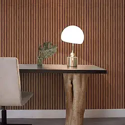 Papel De Parede Autocolante Adesivo Lavavel 3d (Madeira Ripado Louro Freijo)