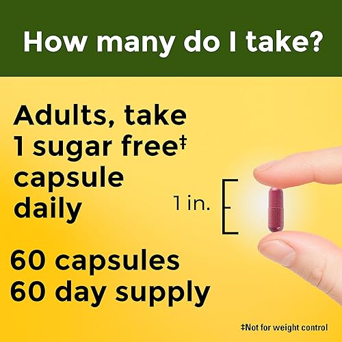 Miniatura 5 de Nature Made Suplemento de arándano de 500 mg con vitamina C para apoyo inmunológico y antioxidante, mezcla de arándanos para la salud del tracto