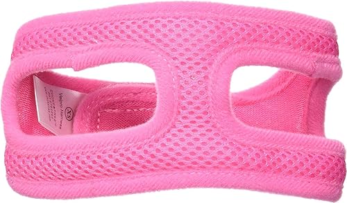 Arnés ChokeFree de malla velpro, mascota, hombro cuello, XS, Rosado