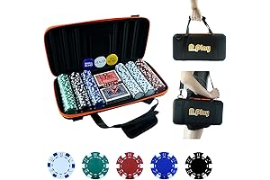 11.5 Gram Poker Chip Set - 300 PCS Casino Poker Chips with...