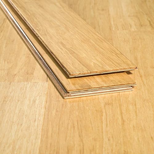 Ambient Bamboo Muestra de bambú color natural 6 pies de longitud cierre de clic