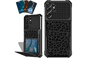 Premium Case for Samsung Galaxy S22 Ultra - Black Leopard Print