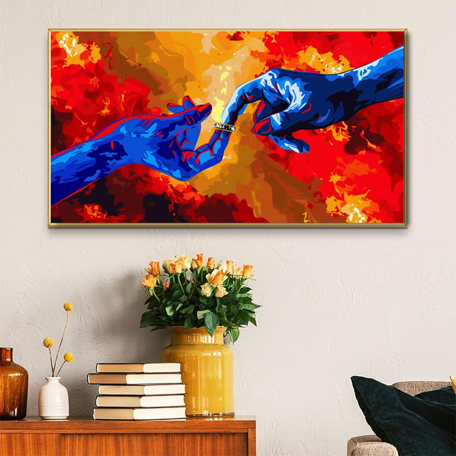 Kit de Pintura de Diamante 5D flor 70x140cm Diamond Painting DIY