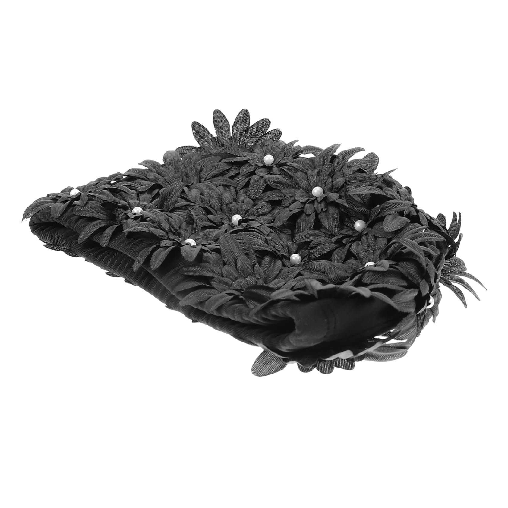 Bouchon De Baignade à Fleurs Imperméable pour Bonnet De Bain Cheveux Longs Bonnets De Bain Qui Gardent Les Cheveux Sec Bonnet De Bain Femme Capuchon Nageurs Floral Noir Brocart