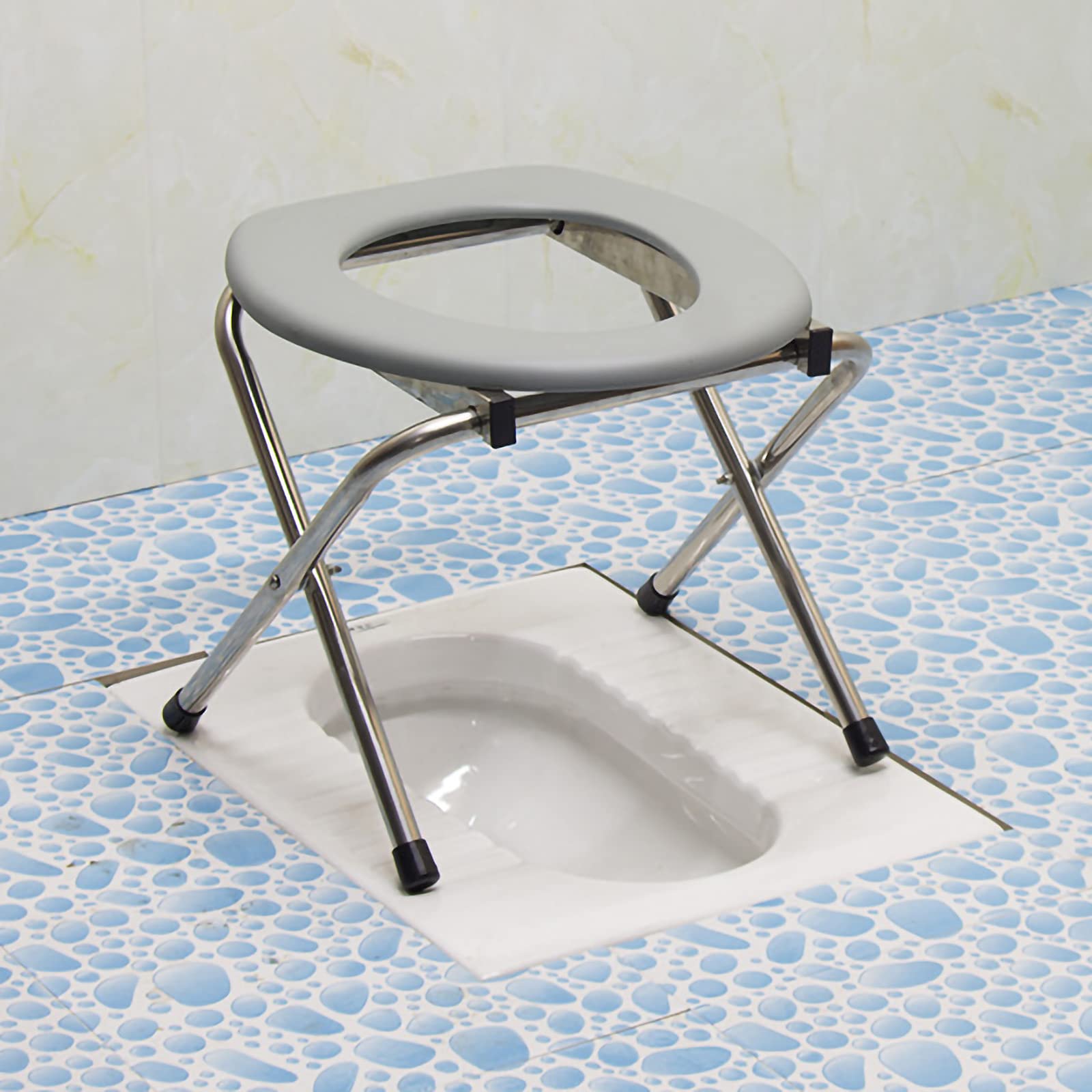 Buy Zgsalvation Folding Lightweight Commode,Medical Bedside Potty Chair