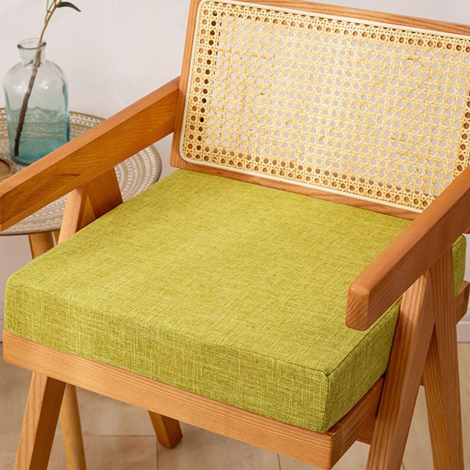 Hoowarm Chair Cushion Kitchen, Memory Foam Chair Pads, 25/28/30/35/40/45/50/55/60cm Non-Slip Chair Pads，Outdoor Indoor Seat Cushion, Removable for Dining Office Garden Chair(Colour12,55x55x8cm)
