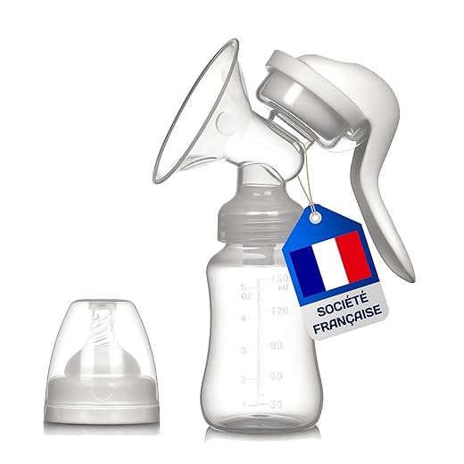 Tire Lait Manuel - Tire Lait Facile À Utiliser - Design Sympa et Ergonomique (150mL) - Sans BPA