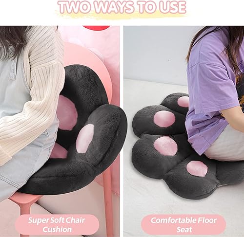 Miniatura 8 de Ditucu Cat Paw Cushion Kawaii Chair Cushions 27.5 x 23.6 inch Cute Stuff Seat Pad Comfy Lazy Sofa Office Floor Pillow for Gaming Chairs Room Decor