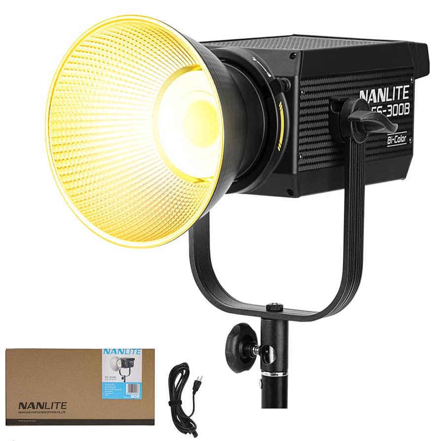 NANLITE ナンライト FS-300 300W 撮影用LEDライト Amazon.com : Nanlite FS-300B 300W Bi-Color LED Spotlight