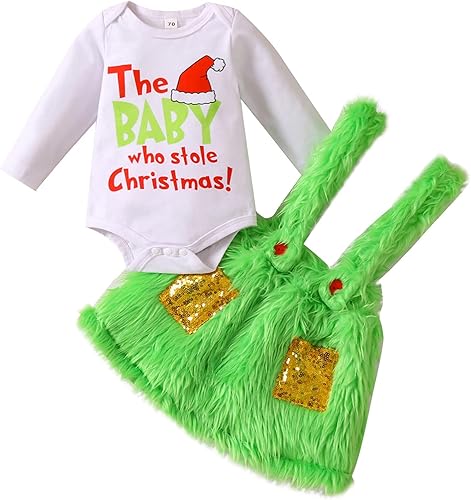 Baby Cosutmes The Baby Who Stole Christmas - Traje de fiesta de cosplay de Navidad divertido