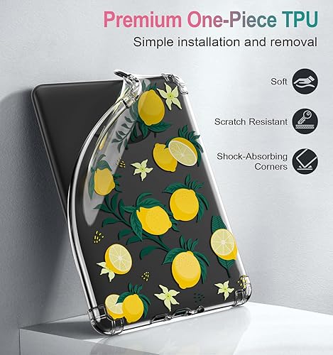 Miniatura 50 de MoKo Funda para Kindle Paperwhite de 6.8" (11ª generación-2021) y Kindle Paperwhite Signature Edition, ultra transparente, suave, flexible, Negro