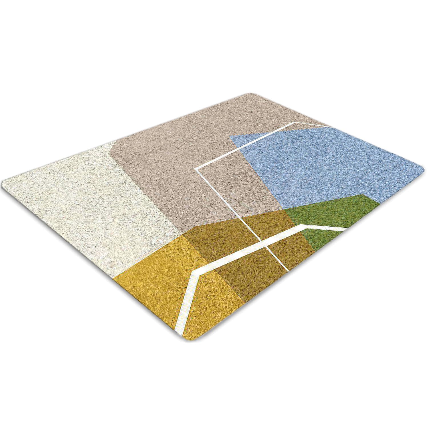 Tapis protecteur de sol 100x70 imperméable en PVC rectangulaire pour chaise de bureau
