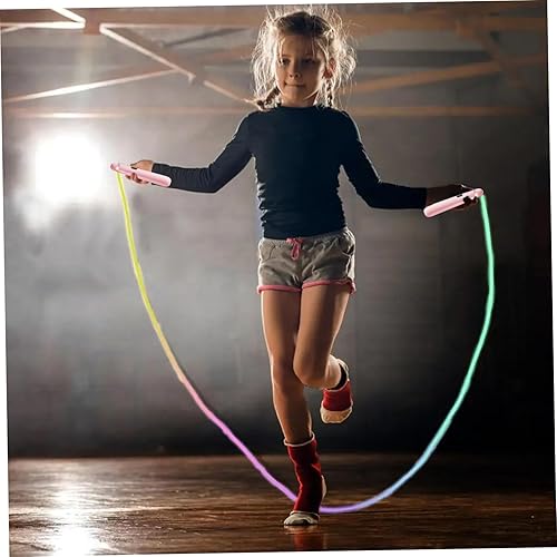 Miniatura 3 de Cuerda de saltar para niños, cuerda de saltar para niños y adultos, LED brillante ajustable que salta colorido y luminoso para fitness y