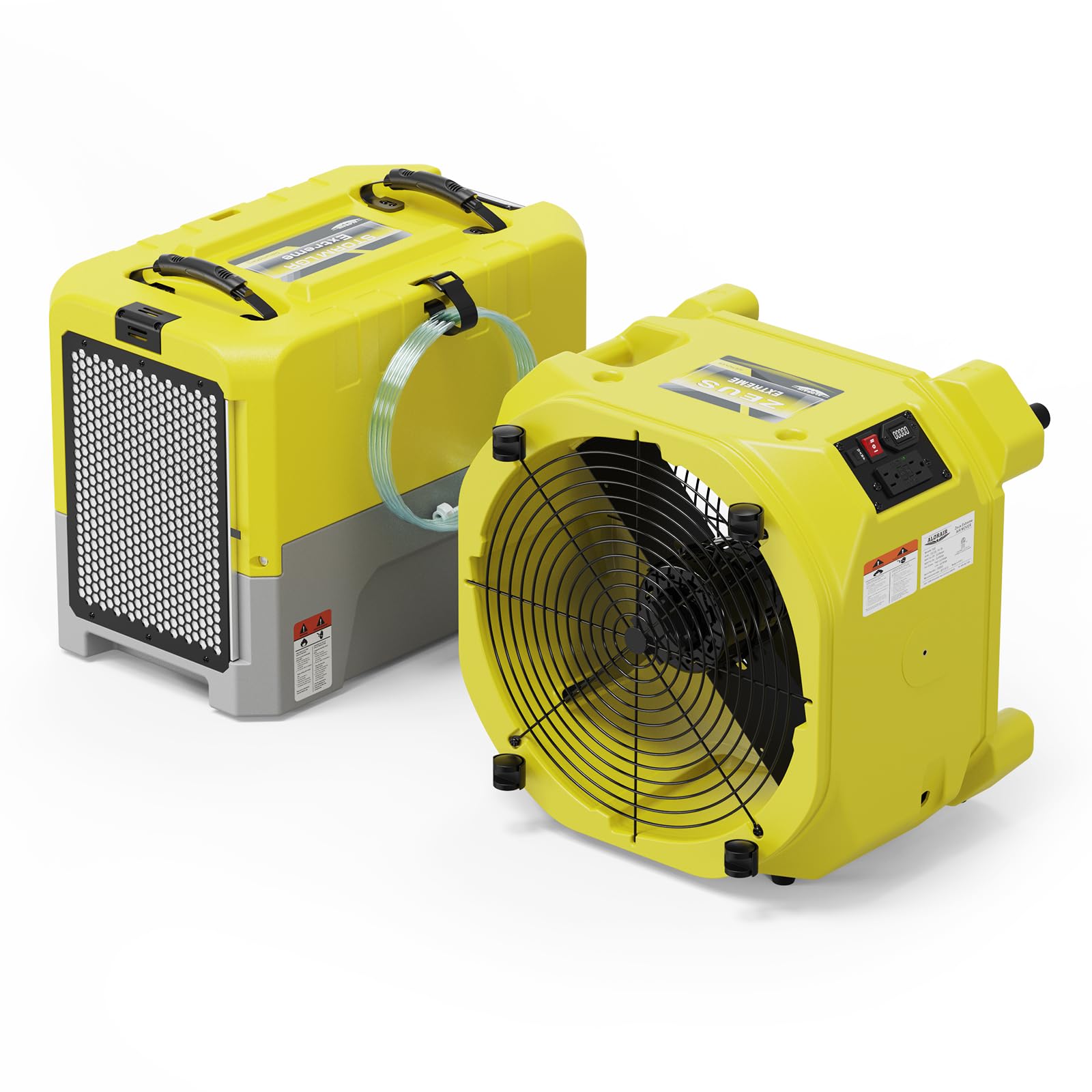 1 x Commercial Dehumidifier and 1 x Air Mover Combo Package for Flood Repair by ALORAIR – Commercial Grade