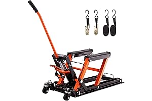Electric Hydraulic Motorcycle Lift Table 1500 Lbs Capacity Scissor Lift Jack