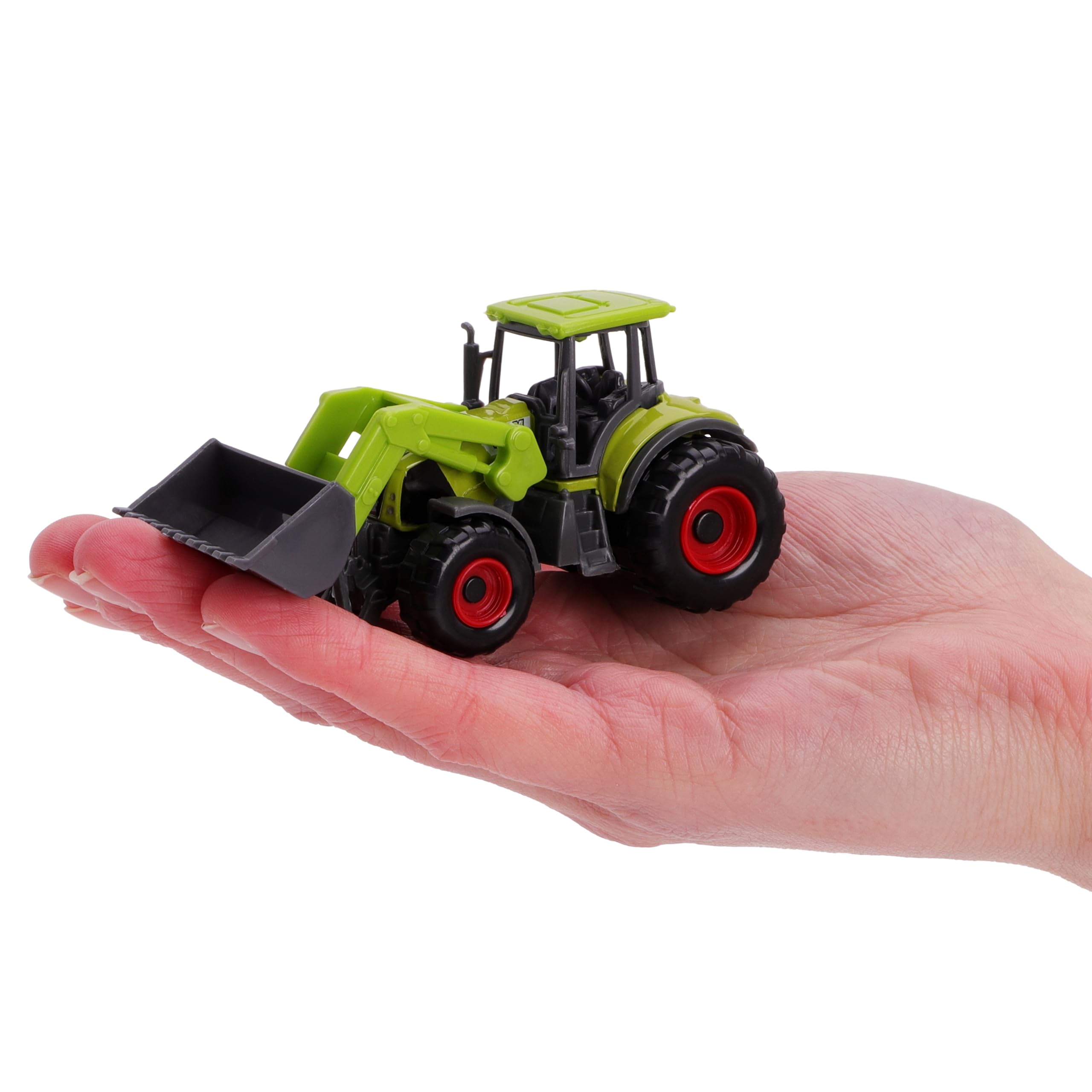 Toyland® Set di 5 giocattoli per macchine agricole in metallo pressofuso verde - circa 4,5 cm ciascuno - Include trattori, mietitrebbie e altro!