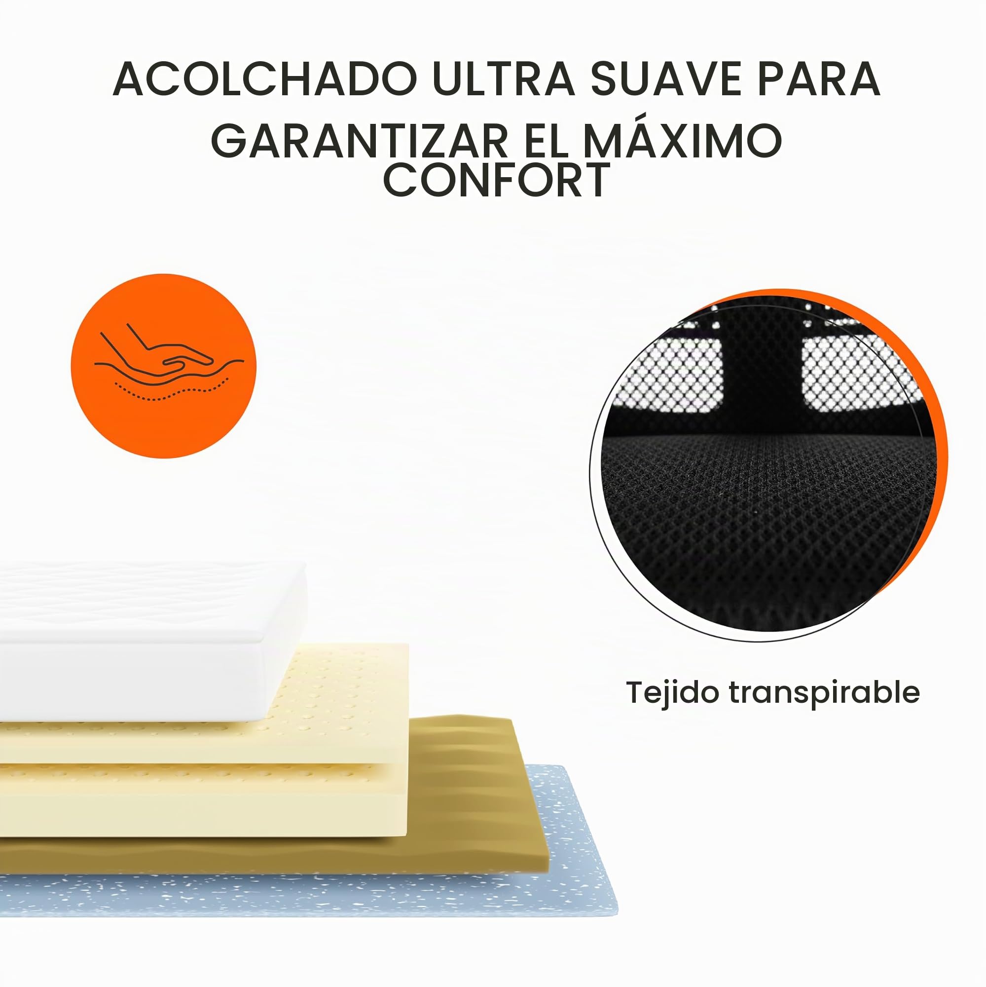 Baroni Home Silla de oficina ergonómica con soporte lumbar, reposabrazos reclinables acolchados, respaldo transpirable, altura ajustable 56 x 59 x 100 cm (negro)