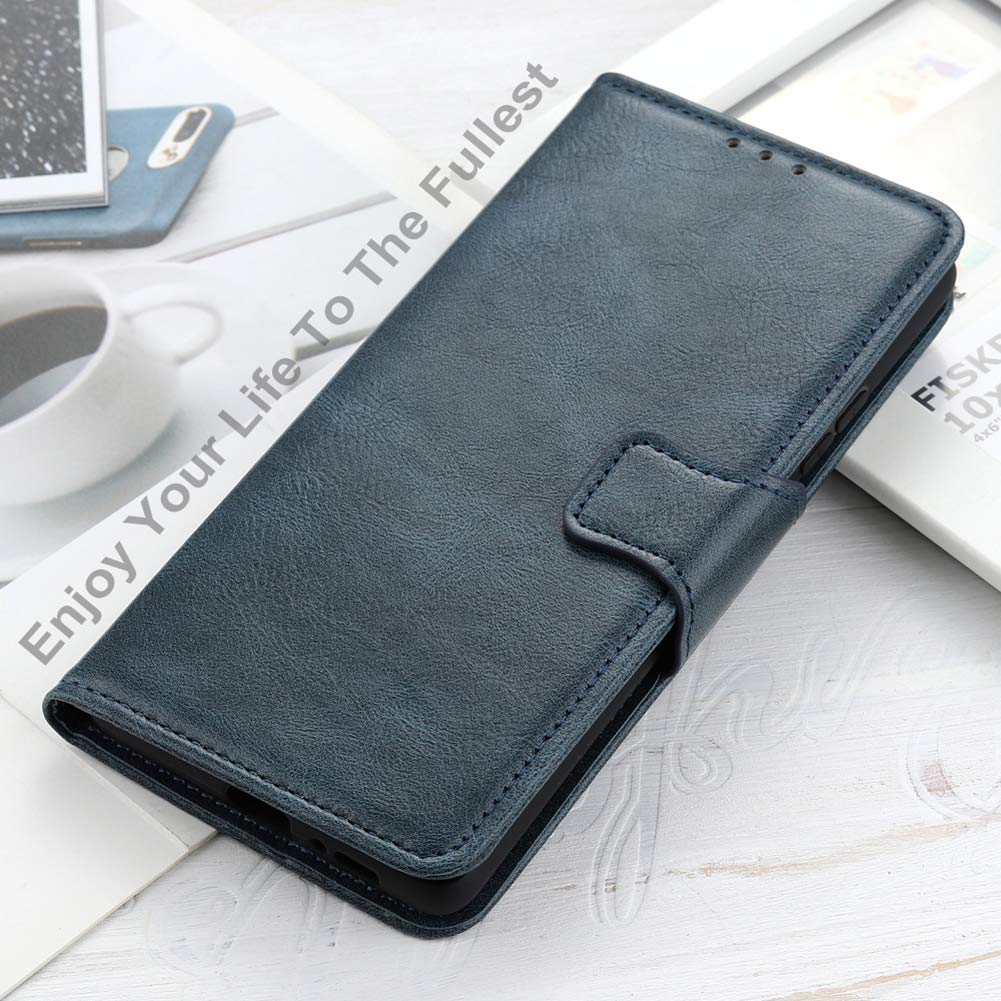 Zanaé, custodia a portafoglio Redmi Note 10 Pro con supporto e patta magnetica, nero