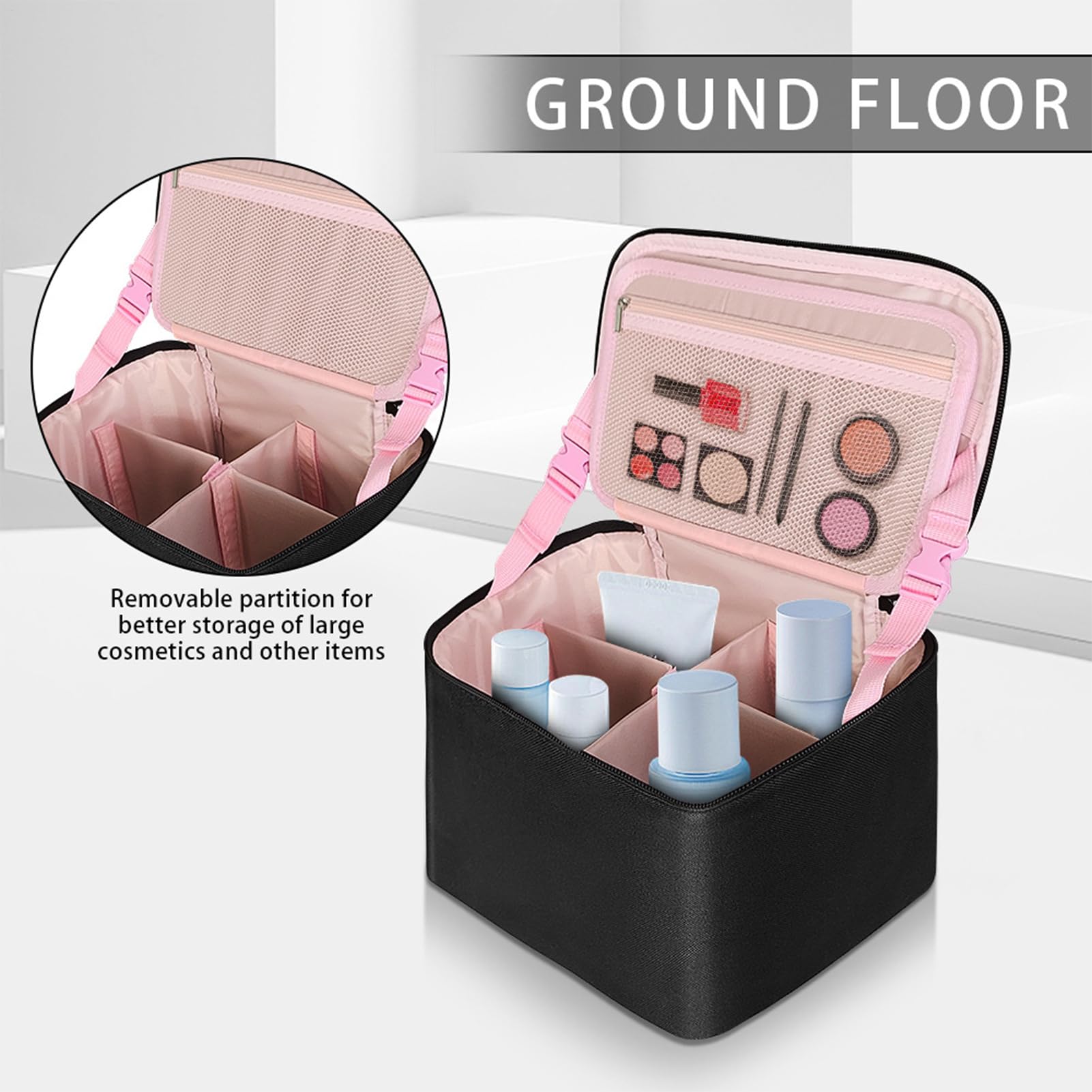 Reisetasche Für Toilettenartikel Make-up-Tasche Mit Mehreren Fächern