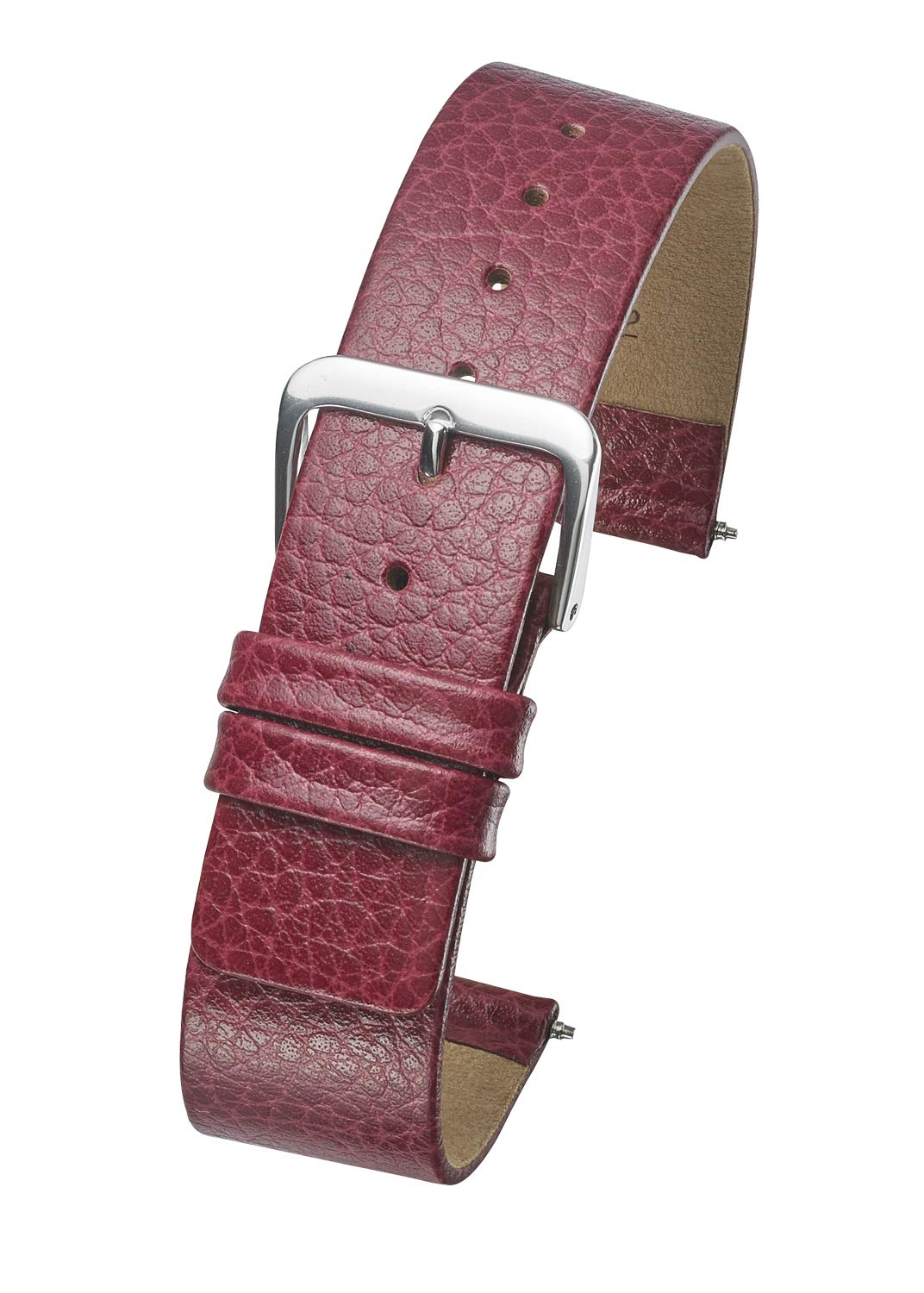 Alpine Flat-Stitched Genuine Leather Watch Band | Replacement Watch Band | Full Grain Leather Watch Band for Men | Smooth Leather Watch Strap |