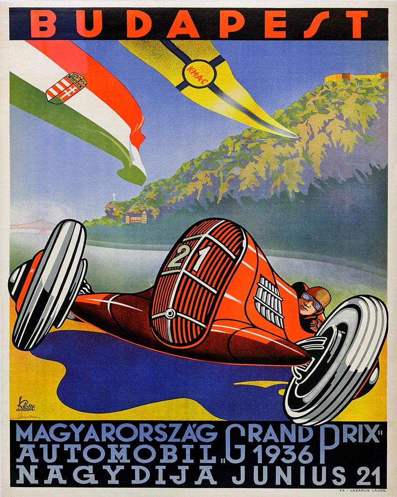 Grand Prix Poster Set of 4 grand Prix Prints F1 Wall Art F1 Poster Motor Racing Poster Motor Racing Art Car Poster F1 Prints Grand Prix Art (40cm x 50cm)