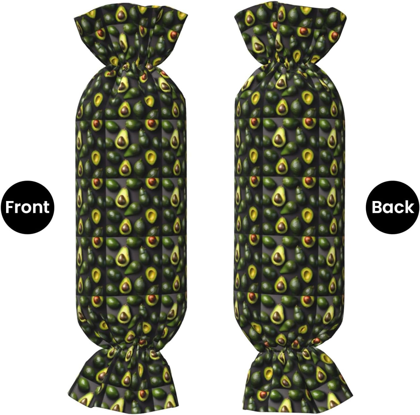 Avocado Fruit Pattern Print Candy Cylindrical Pillow Round Bolster Pillows Versatile Use Decor Bedroom Travel