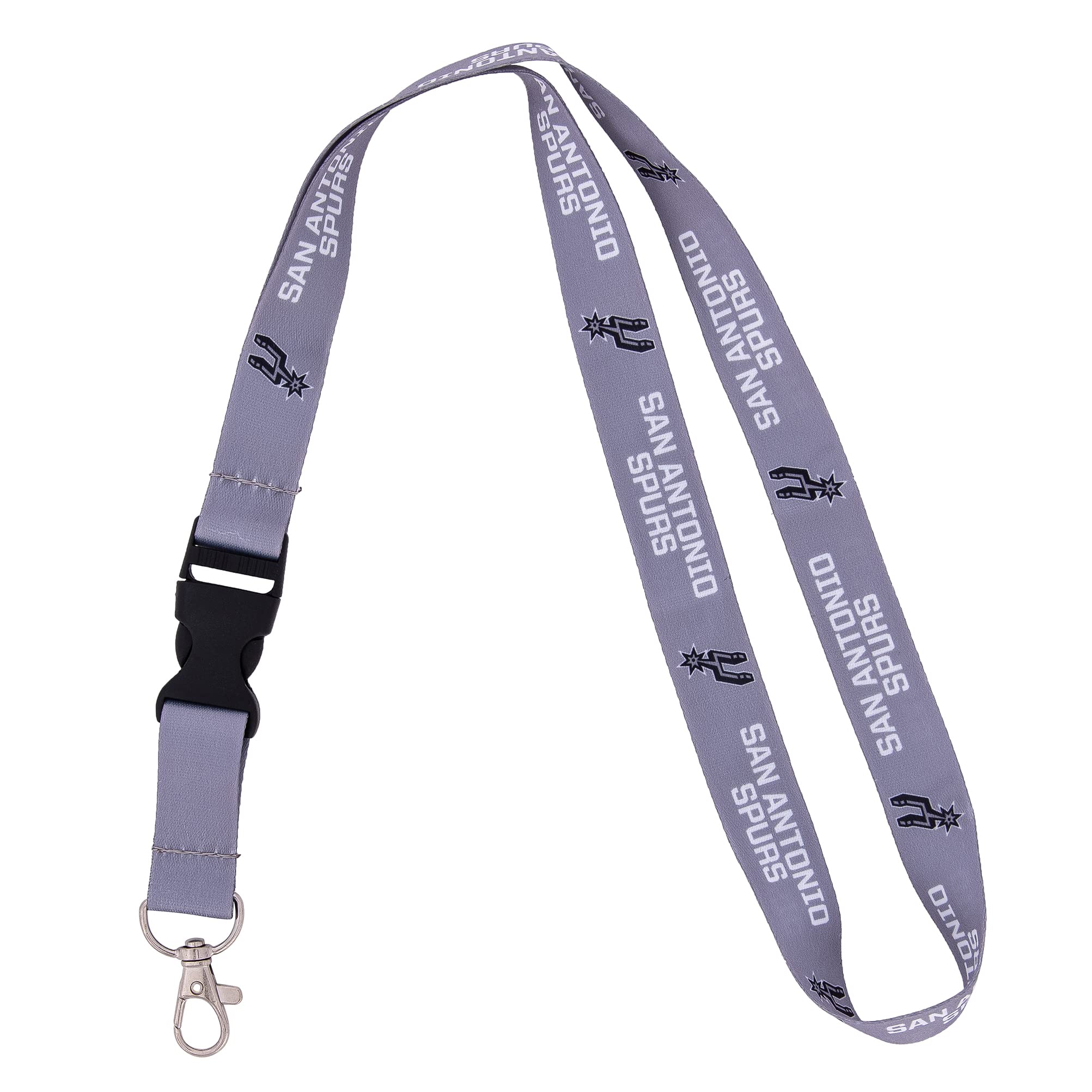 Desert Cactus San Antonio Spurs Lanyard Keychain Detachable NBA Breakaway Snap Buckle National Basketball Association Car Keys ID Badge Holder (Lanyard 2)