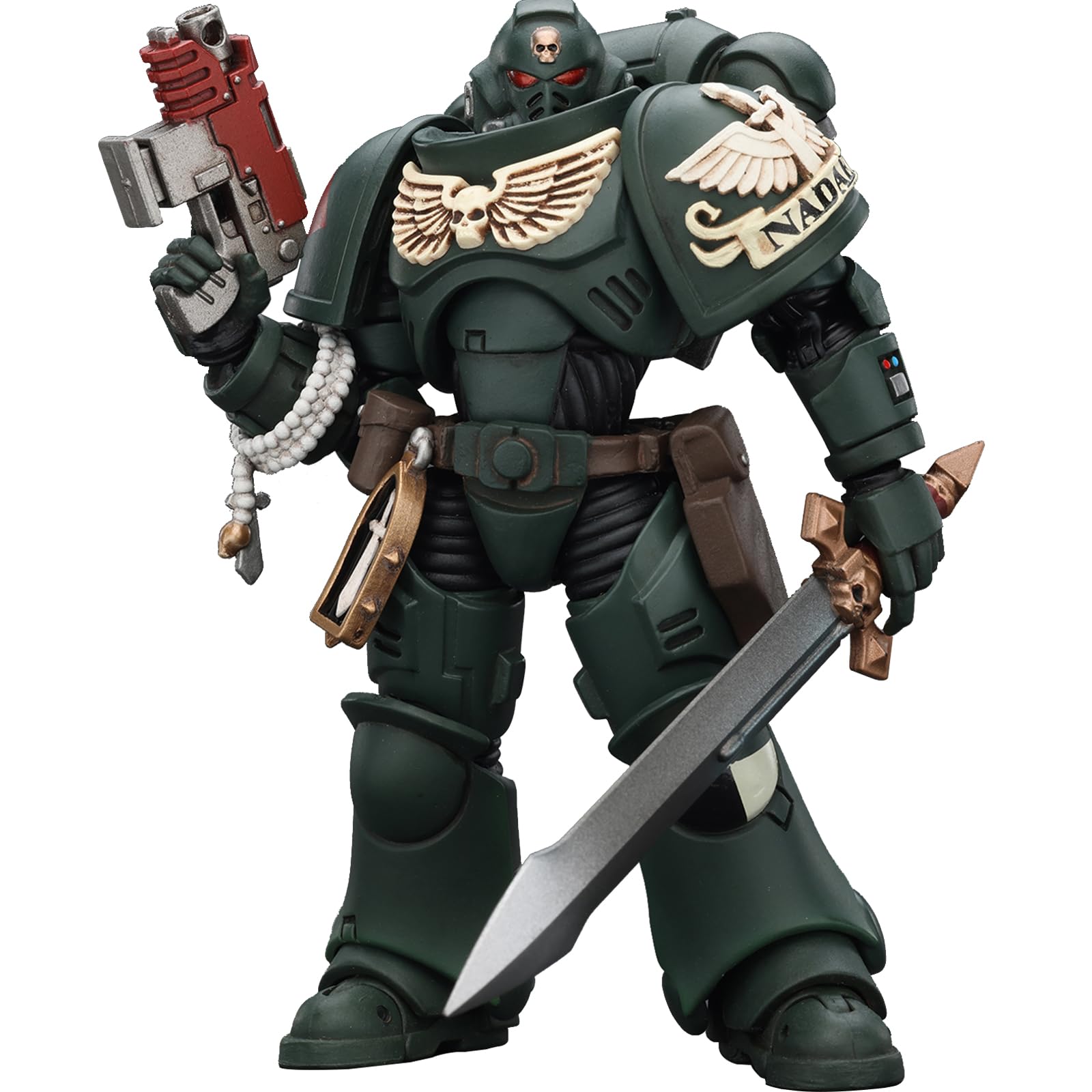 JOYTOY Warhammer 40k Dark Angels Intercessors Brother Nadael 1/18 Action Figure Collect And Display Model