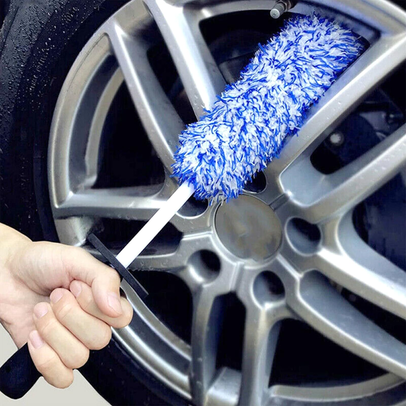 Spazzola Per Cerchioni Auto In Microfibra - Pulizia Delicata Senza Graffi - Foto 10