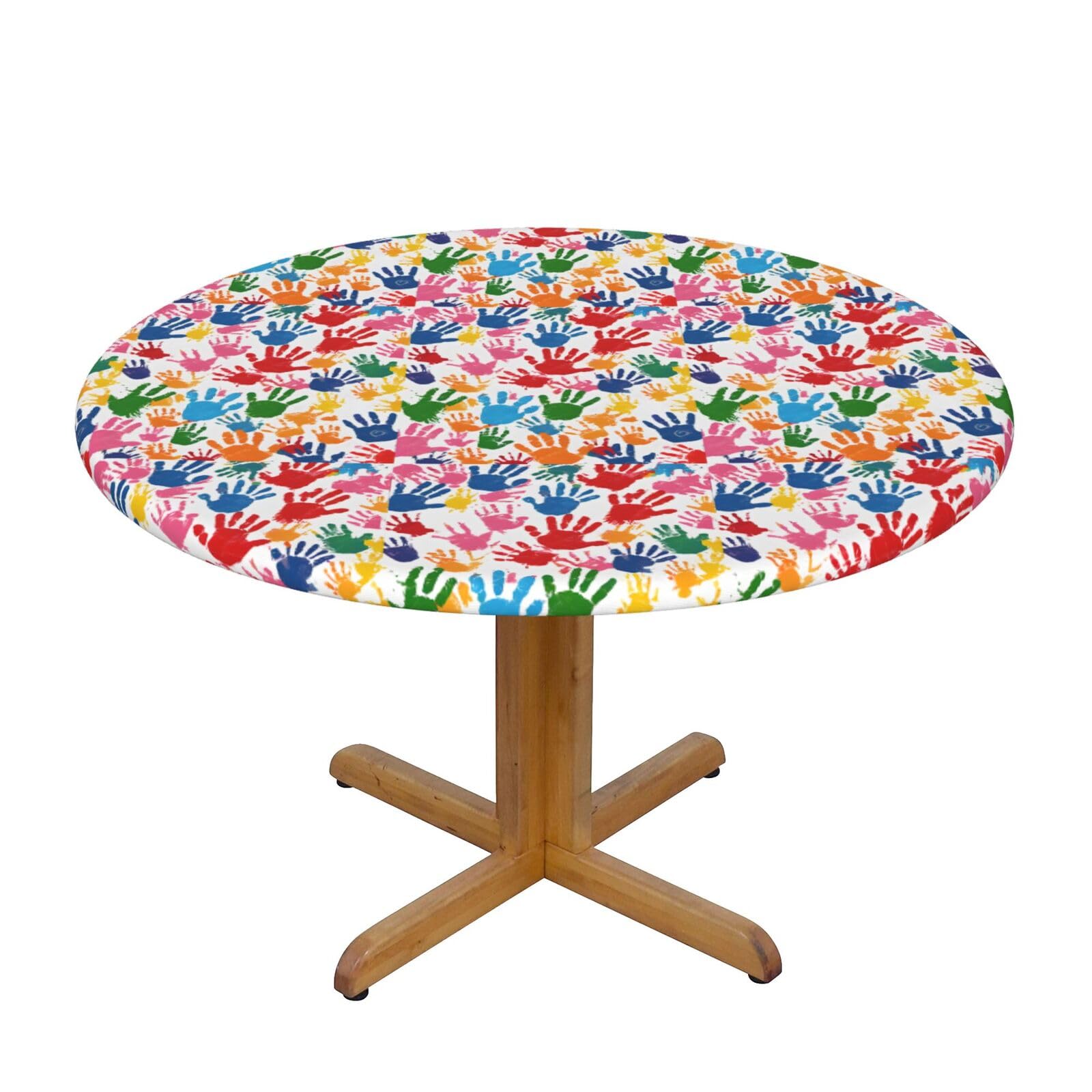 Nappe ronde élastique pour terrasse et extérieur imperméable 114-127 cm