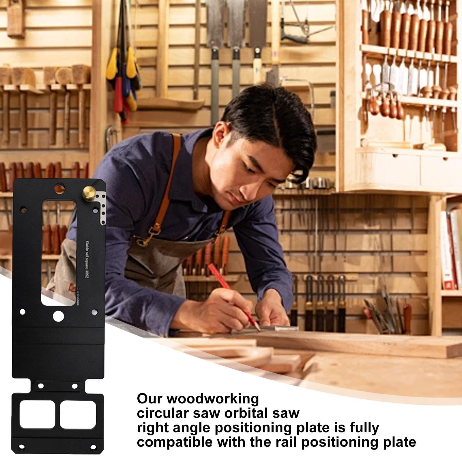 Track Saw Guide Rail, High Strength Saw Track, Stable Circular Jig for