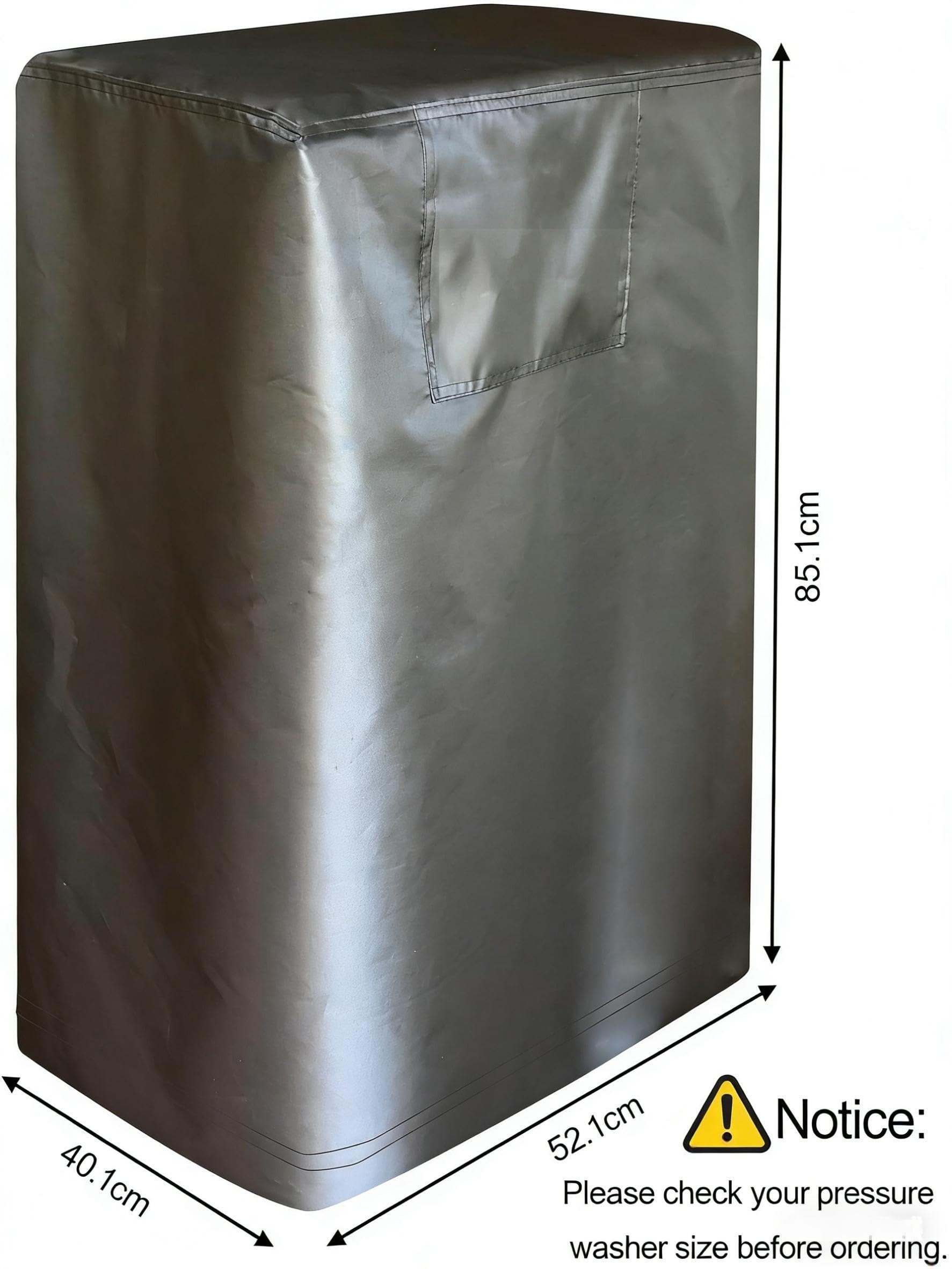 Cubierta para lavadora a presión impermeable y a prueba de polvo para Smart Electric Gas Pressure Washer Machine, funda protectora de exterior para lavadora eléctrica de alta presión (negro)