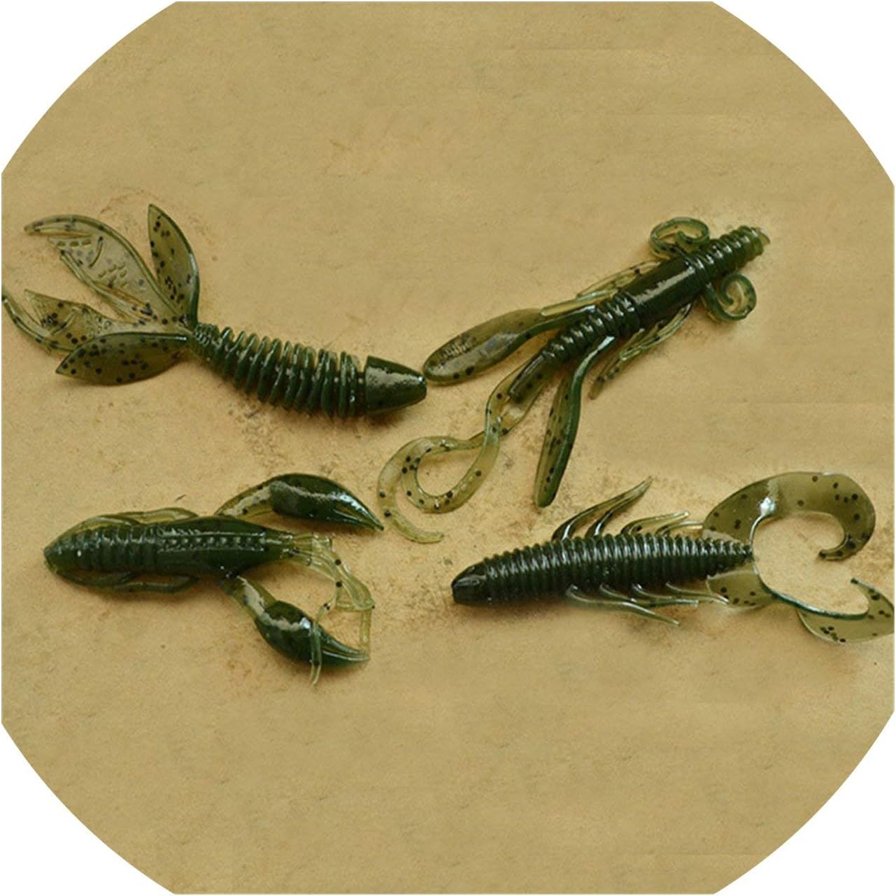 4pcs/lot Soft Baits Fishing Lures Crayfish Ghost Shrimp